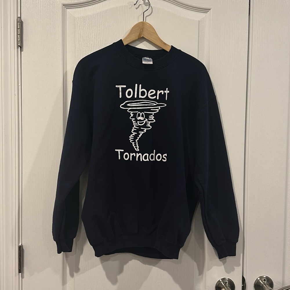Sweat Shirt with the “Tolbert Tornados” Logo
